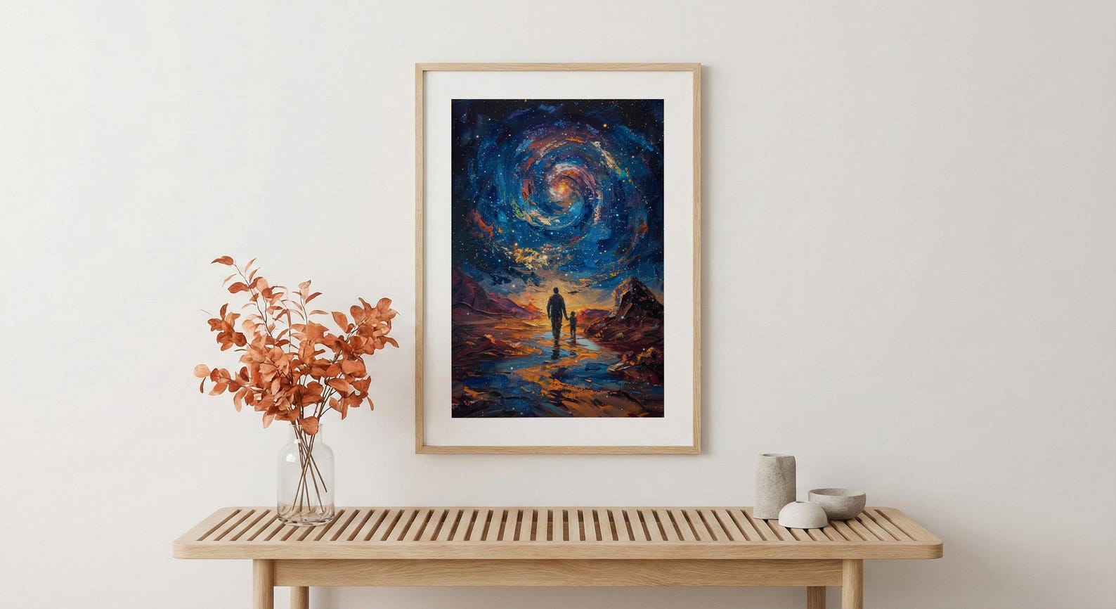 Atacama Desert Art Print, Father And Son Poster - Fathers Day Gift — view 5