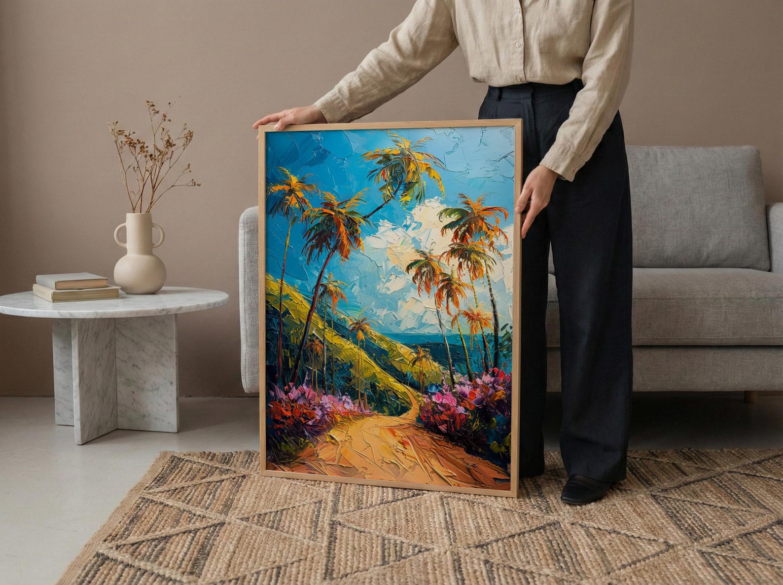Cocora Valley Art, Colombia Nature Decor - Wax Palm Tree Print — view 5