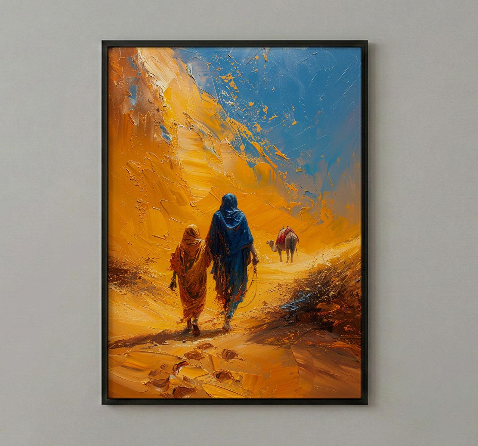 Sahara Desert Wall Art, Father And Son Print - Fathers Day Gift — view 3