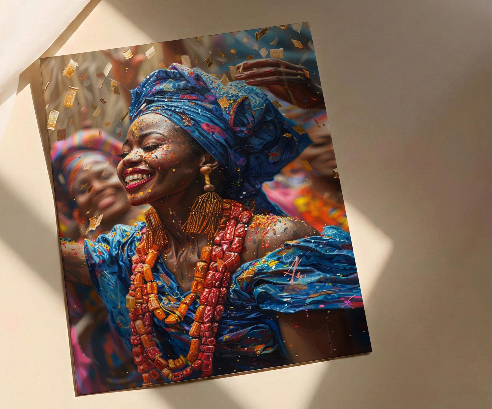 Nigerian Money Dance Art, Yoruba Wedding Print - Newlywed Gift — view 3