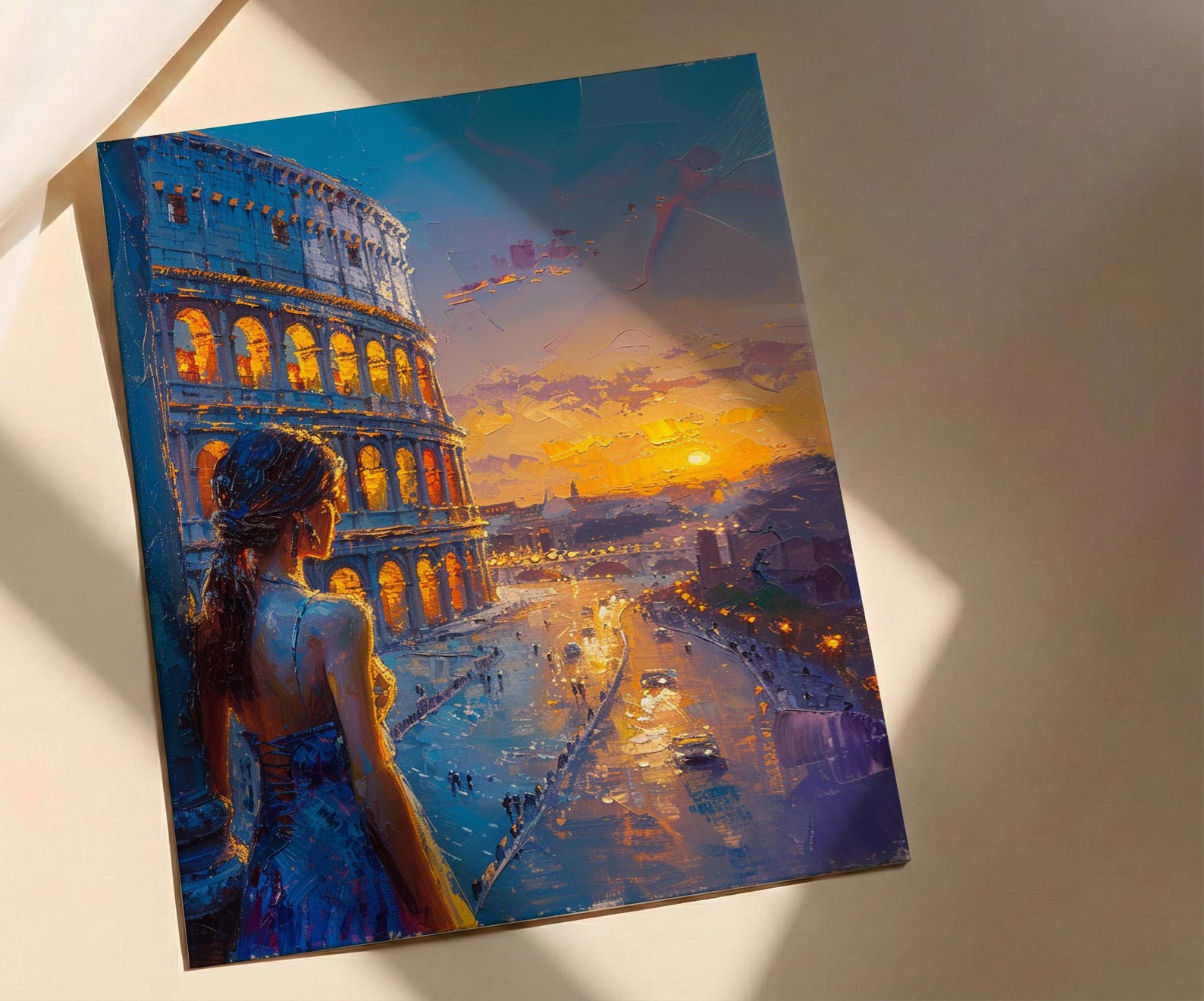 Rome Colosseum Poster, Italy Historic Decor - Ancient Ruins — view 2