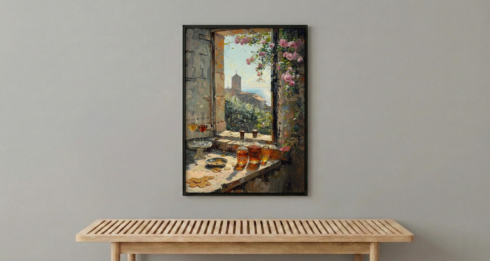 Dark Academia Art Print, Castle Window Decor - Medieval Alchemist View — view 6