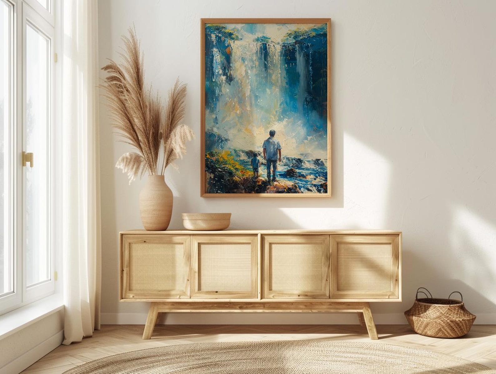 Iguazu Falls Wall Art, Father And Son Decor - Fathers Day Gift — view 4