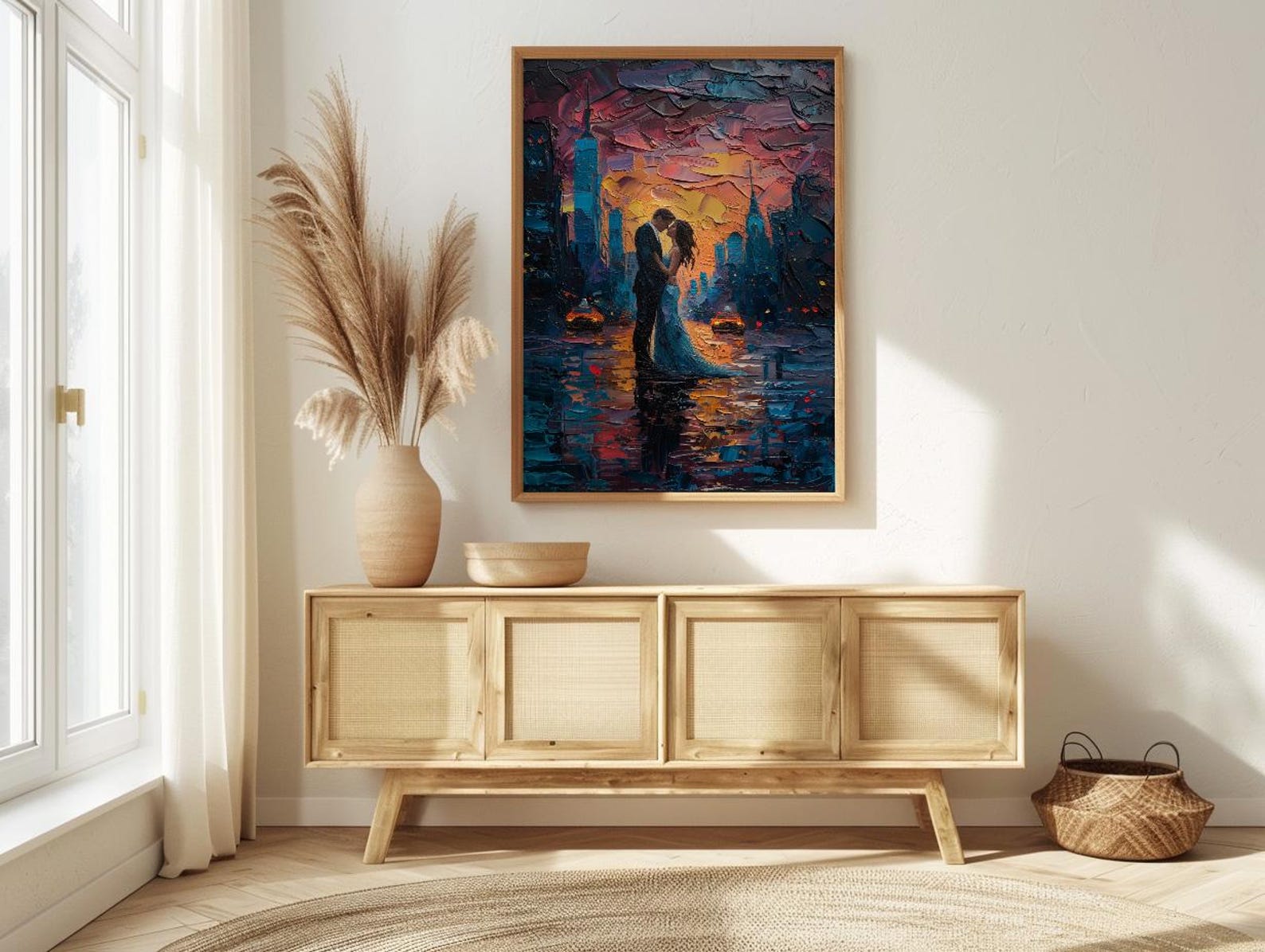 New York Elopement Art Print, NYC Skyline Poster - Urban Wedding Gift — view 4