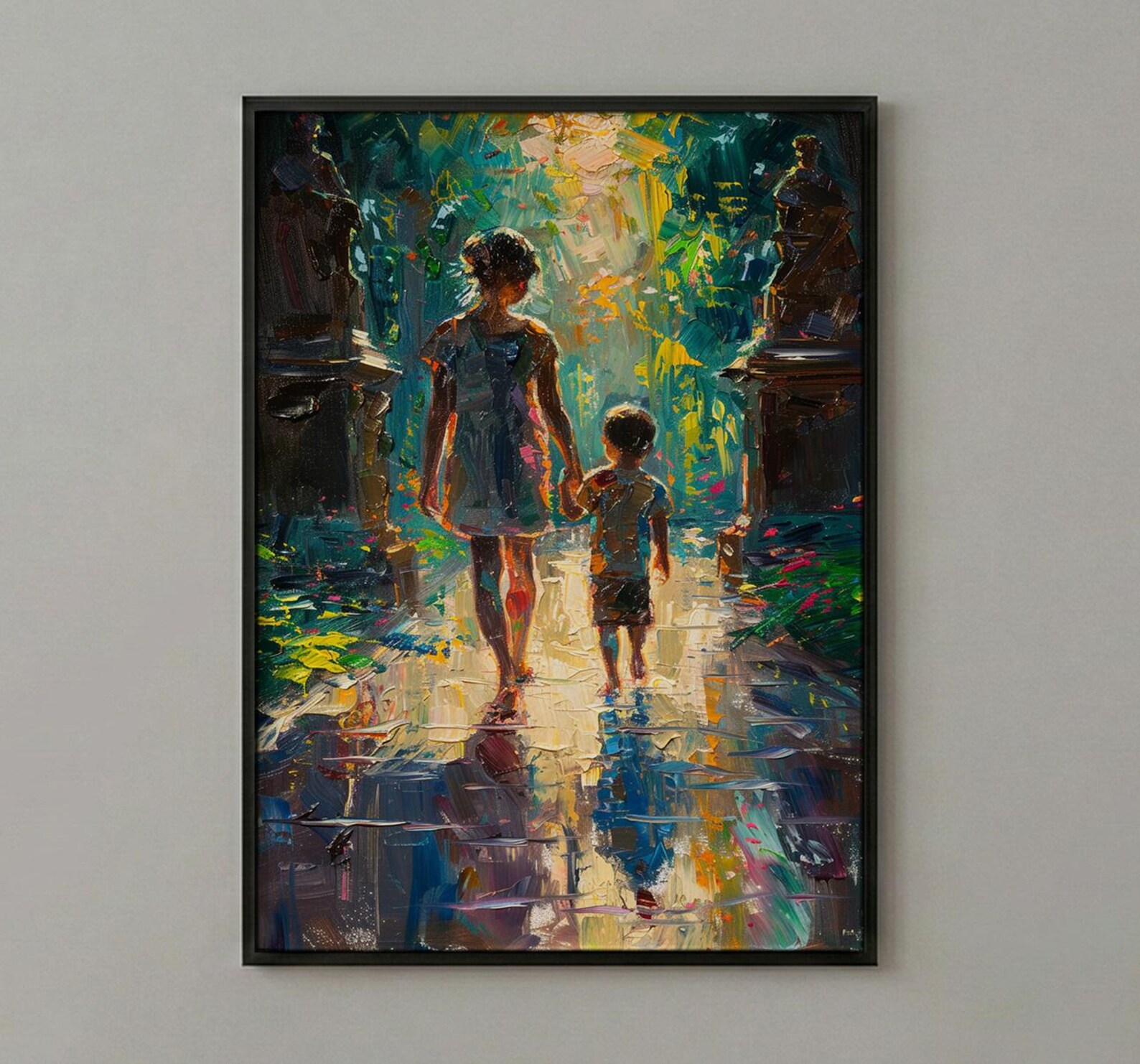 Vienna Palace Wall Art, Mother and Son Poster - Gift for Mom