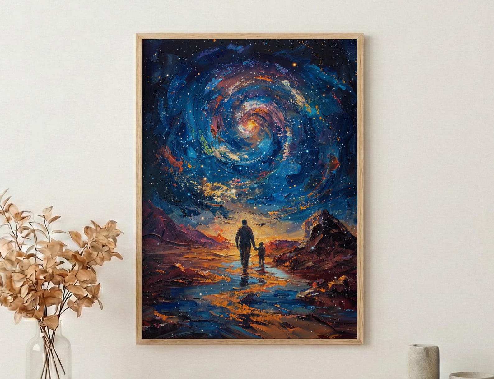 Atacama Desert Art Print, Father And Son Poster - Fathers Day Gift — view 3