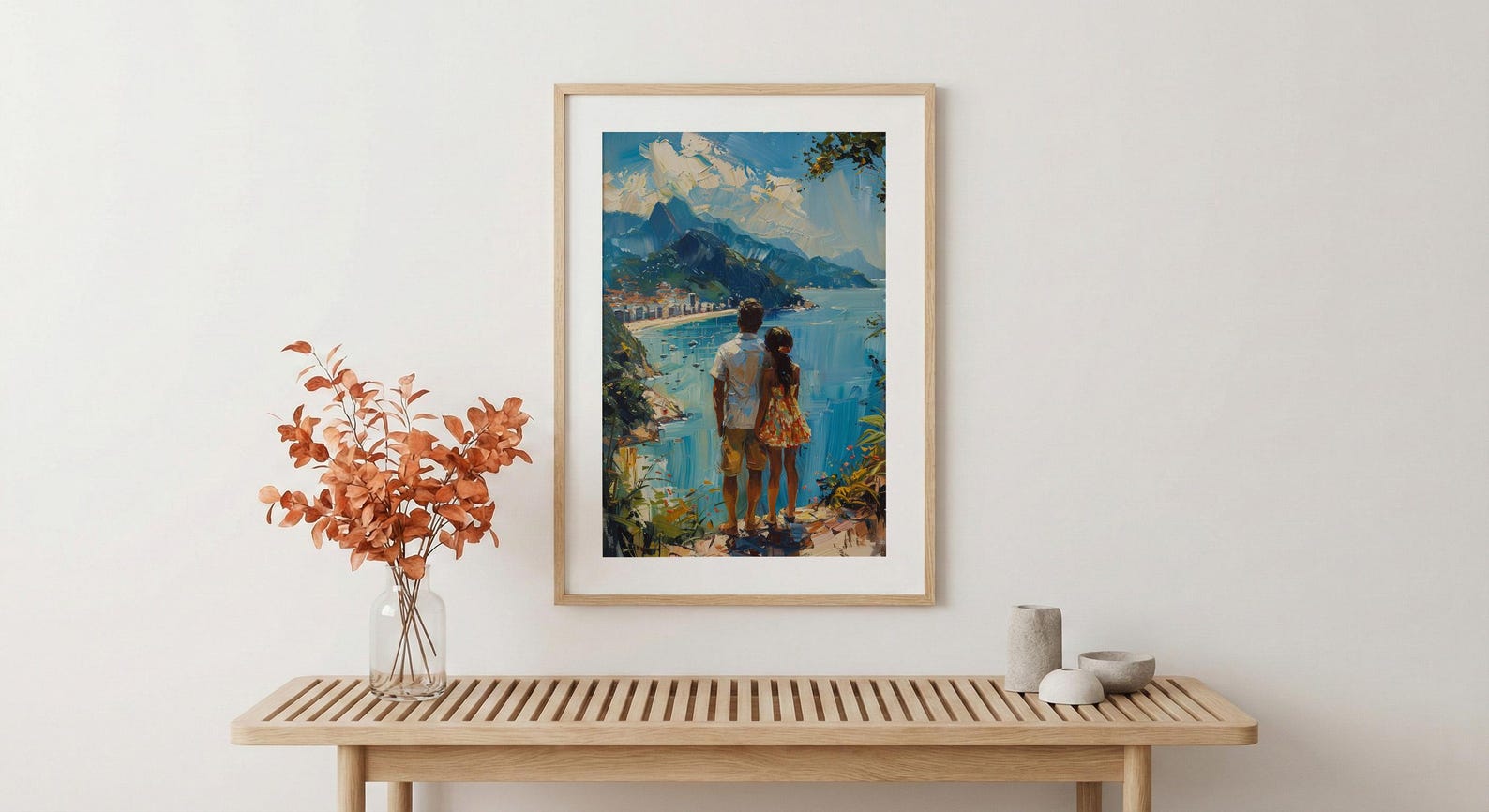 Rio De Janeiro Art Print, Father And Daughter Poster - Gift For Dad — view 5
