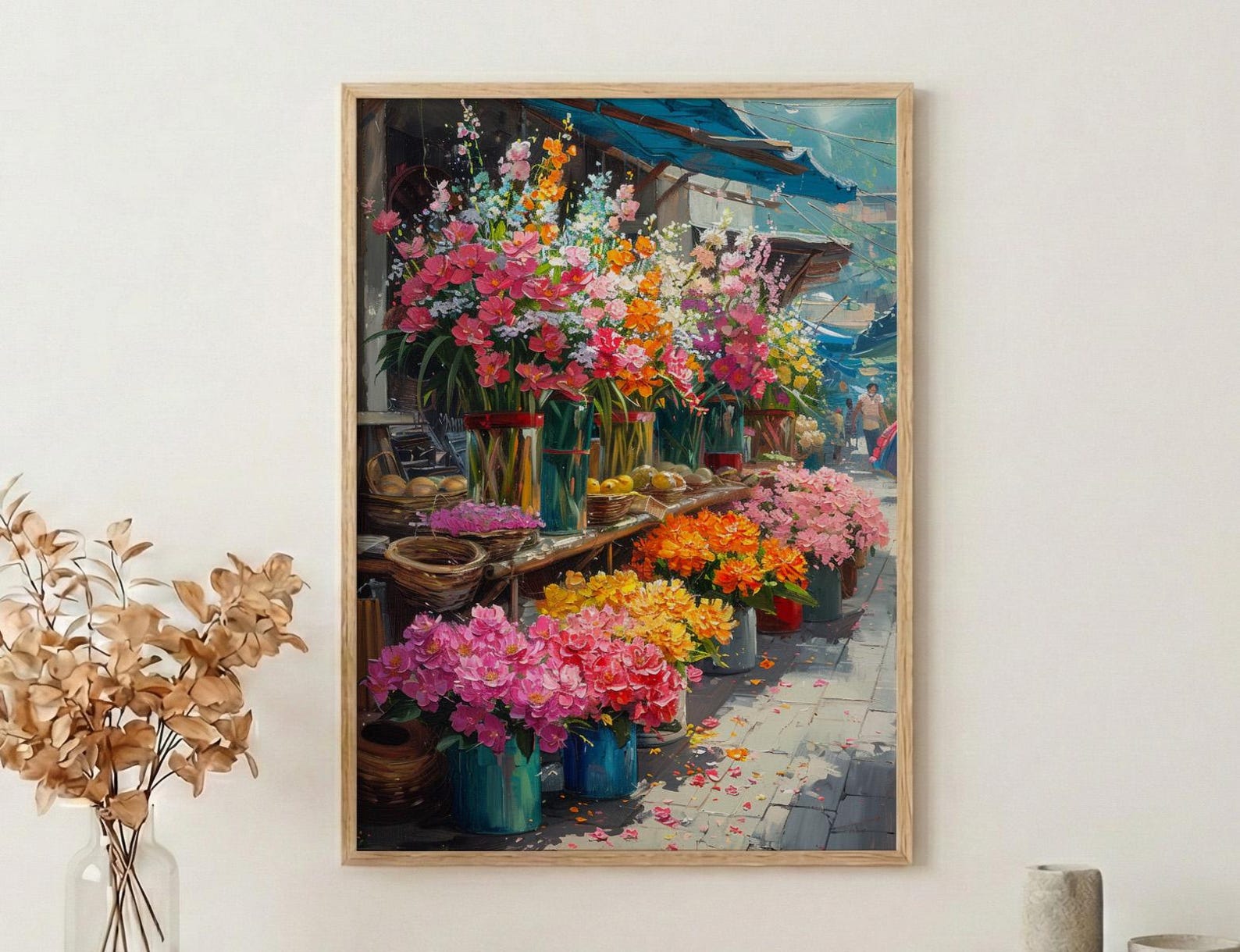 Medellin Flower Art Print, Colombia Market Decor - Tropical Orchid