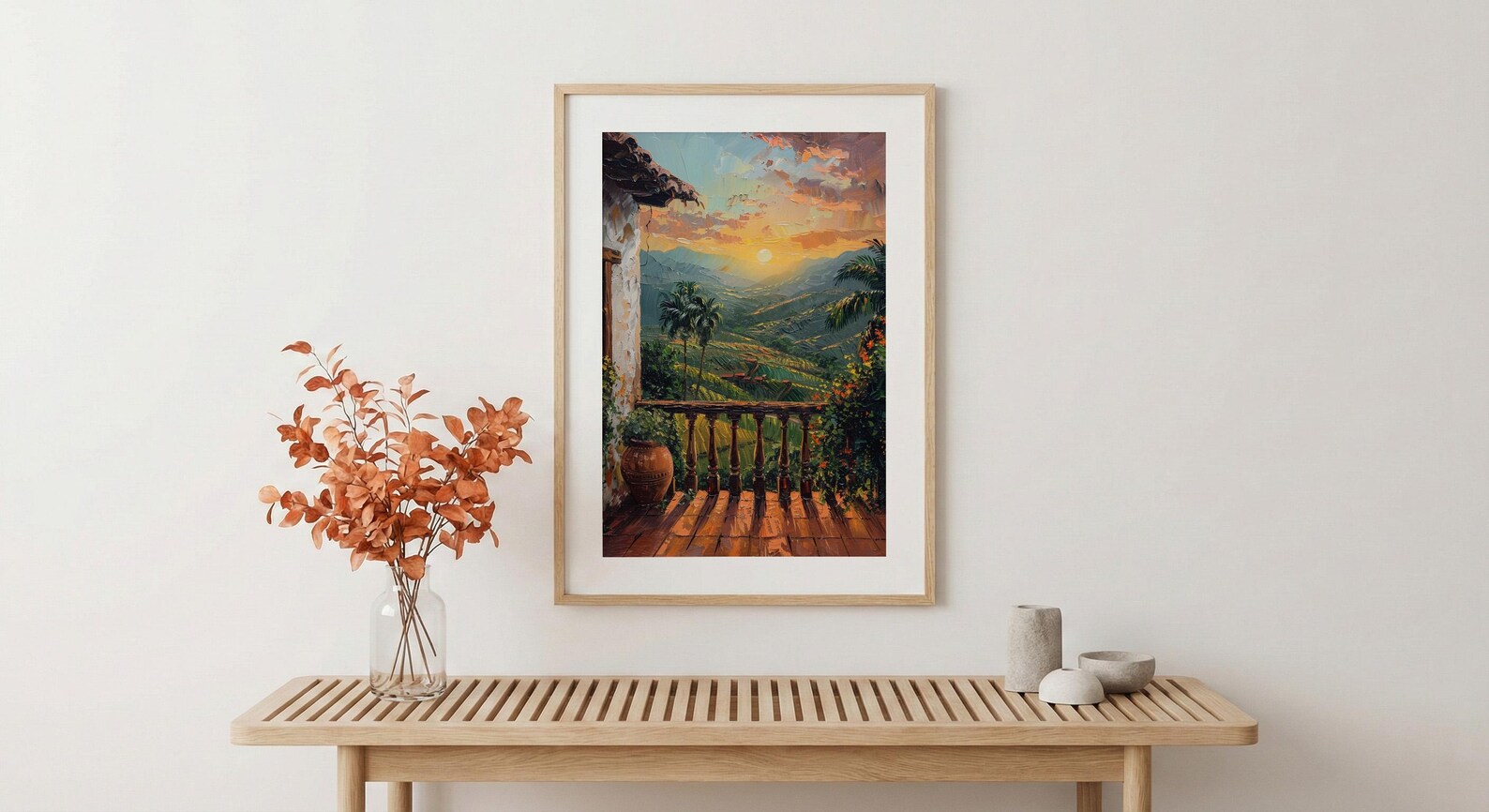 Colombia Wall Art, Eje Cafetero Print - Latin America Decor, Impasto Coffee Region Poster — view 5