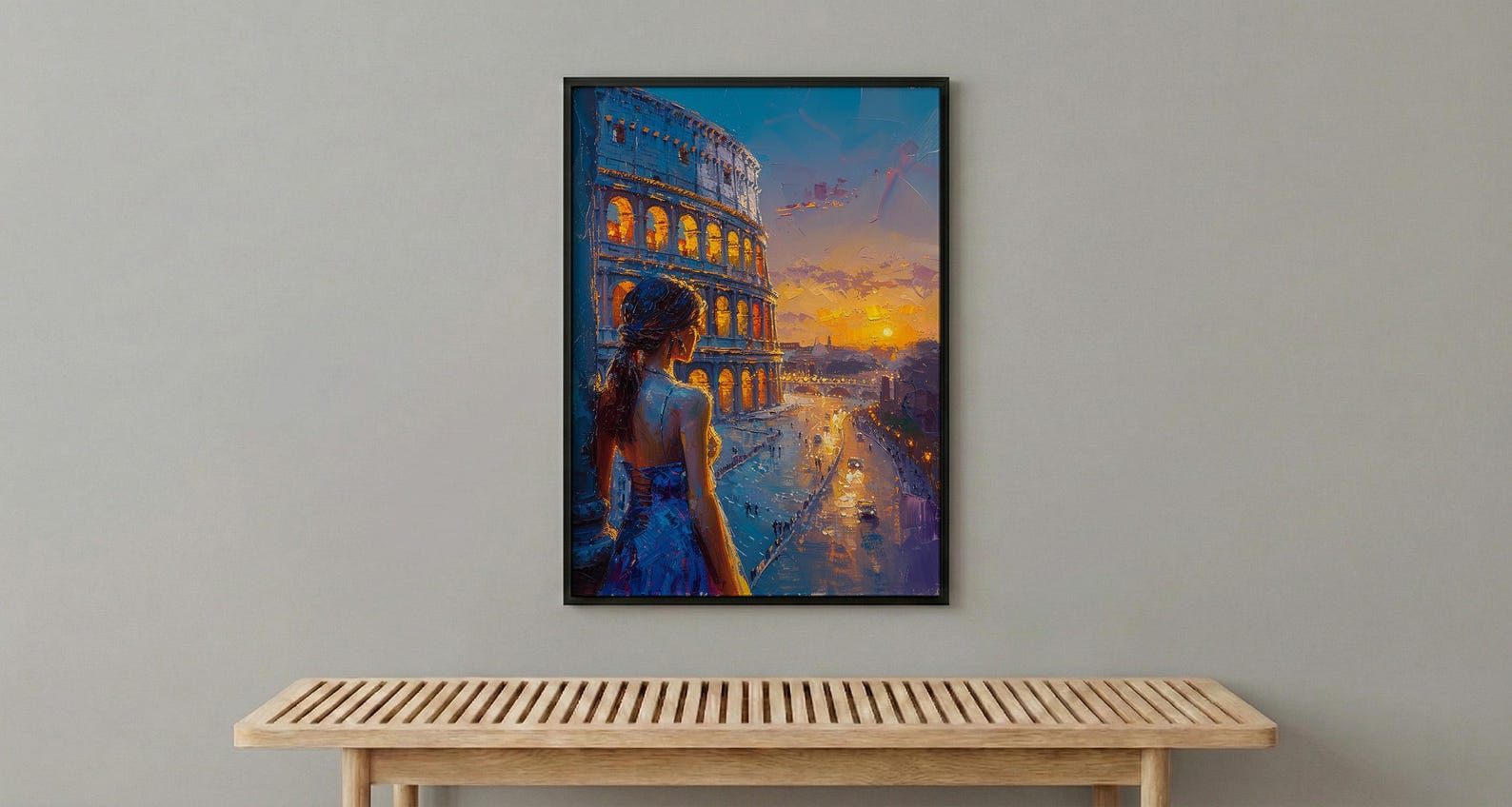 Rome Colosseum Poster, Italy Historic Decor - Ancient Ruins — view 6