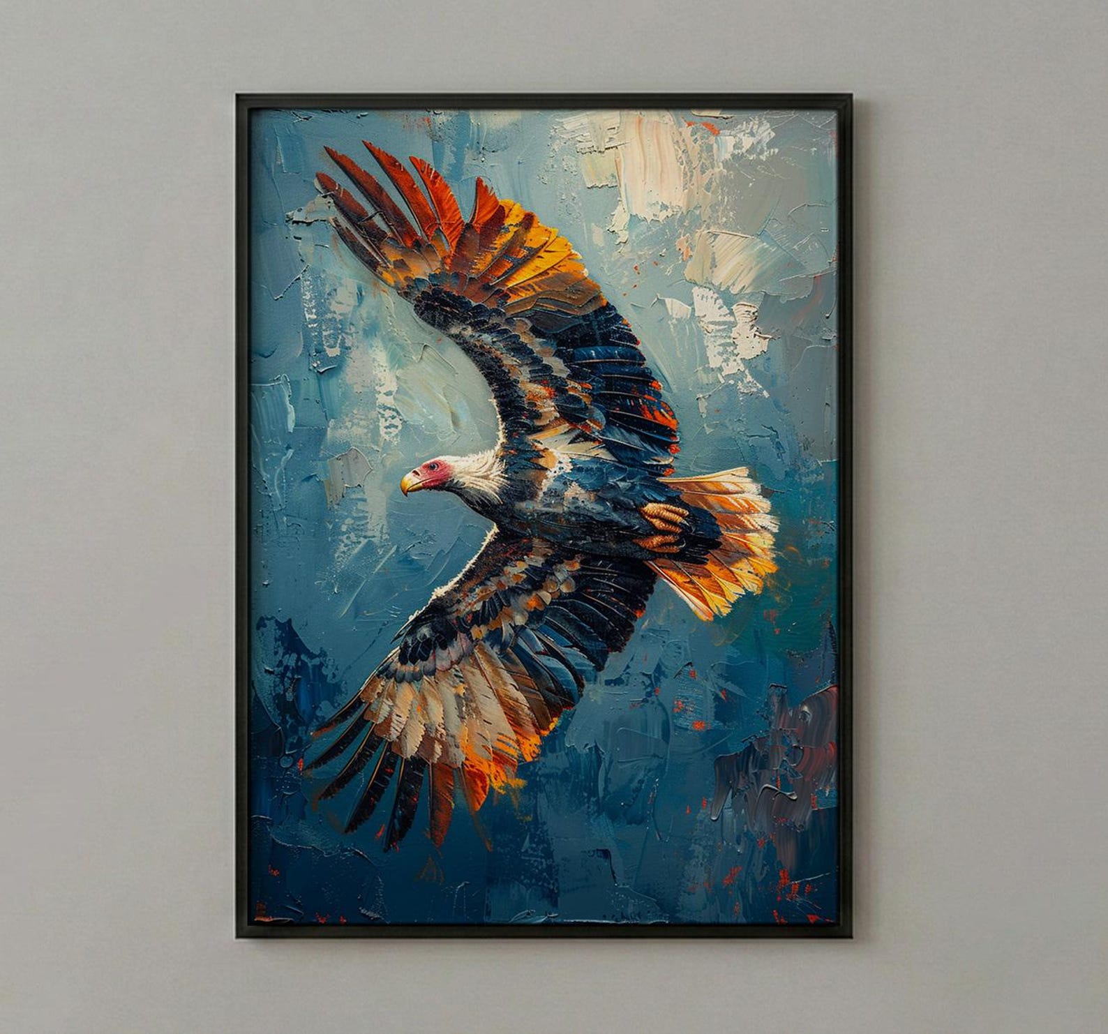 Andean Condor Print, Peru Colca Canyon Decor - Flying Bird Art — view 2