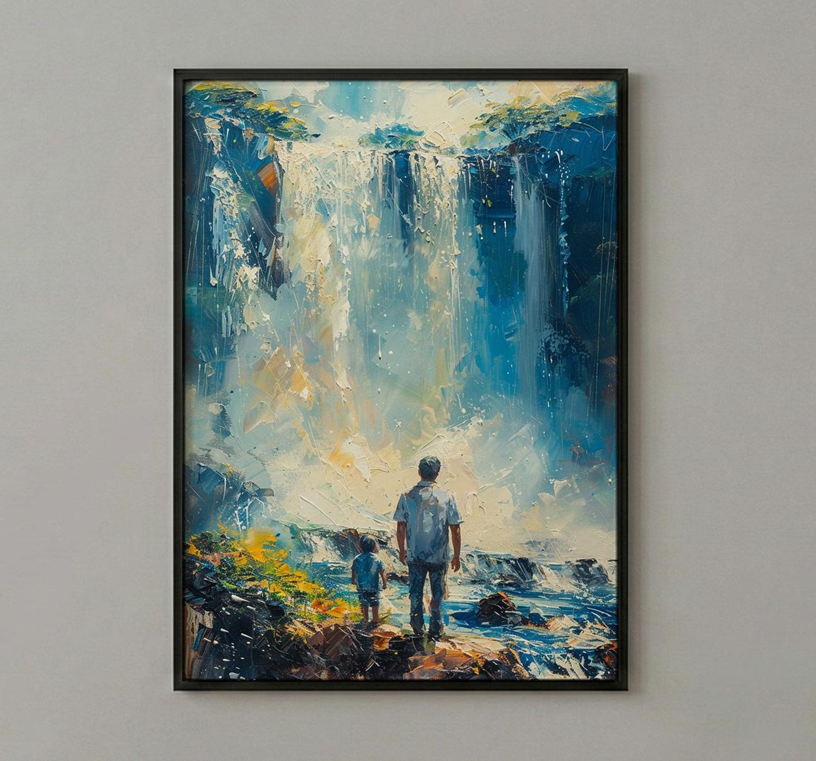 Iguazu Falls Wall Art, Father And Son Decor - Fathers Day Gift — view 2