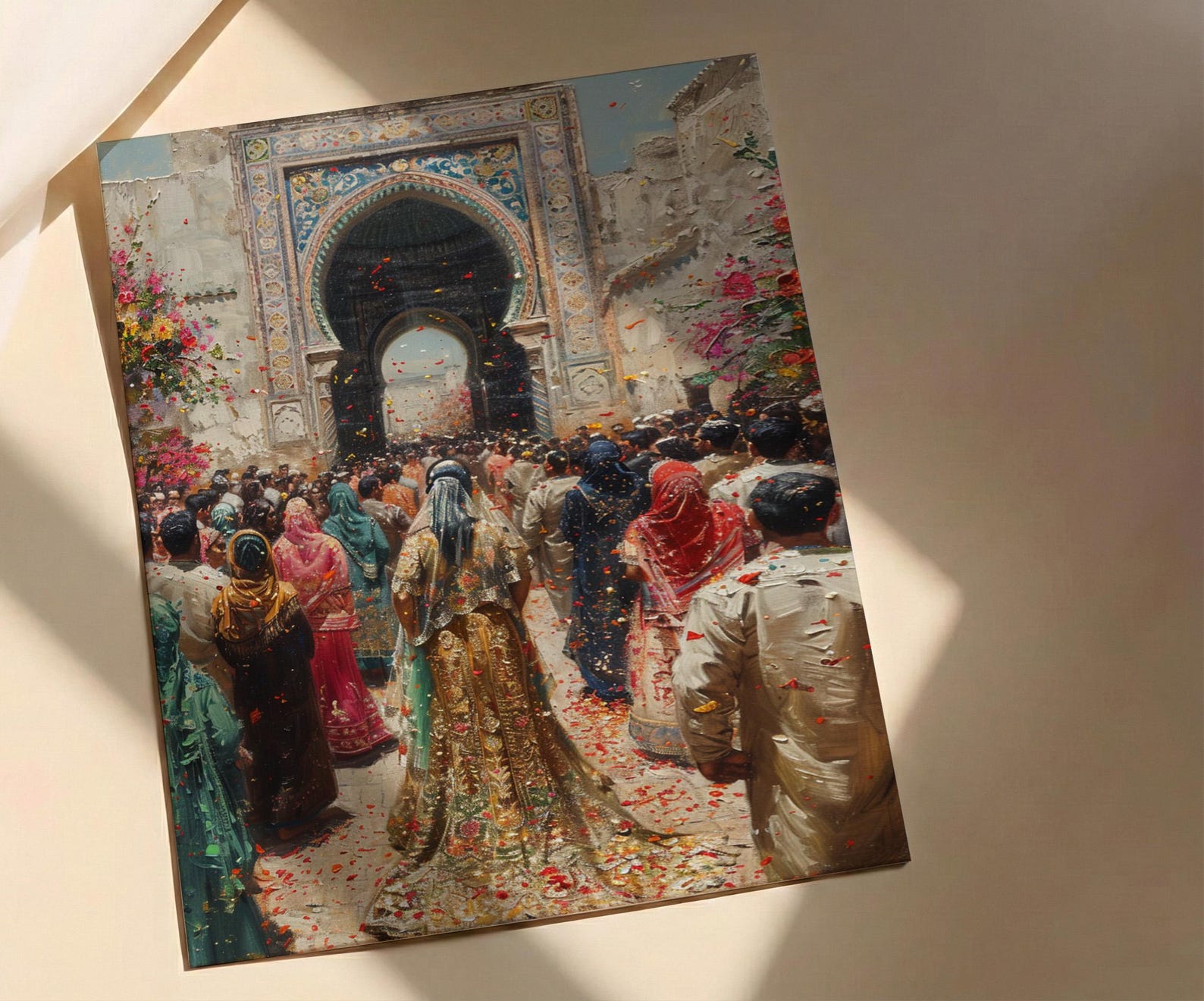 Moroccan Wedding Art, Ammariya Palanquin - Islamic Wall Art — view 3