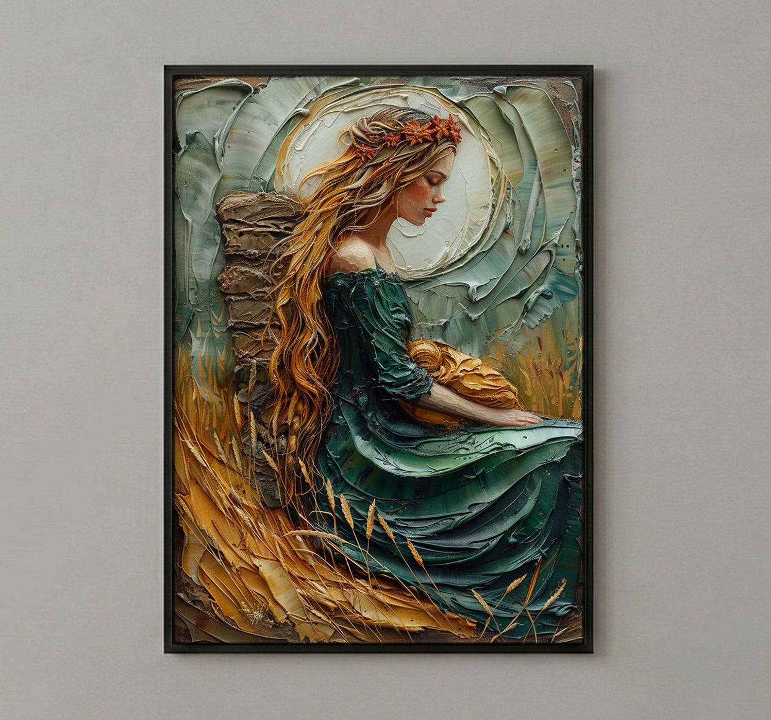 The Empress Tarot Print, Mothers Day Gift From Daughter, Divine Feminine Wall Art, Museum Quality Decor, Shipped Wall Art — view 2