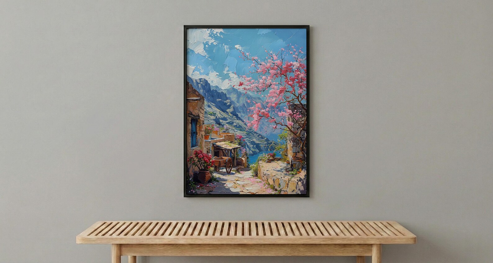 Oman Mountain Rose Print, Green Terrace Decor - Jabal Akhdar — view 6