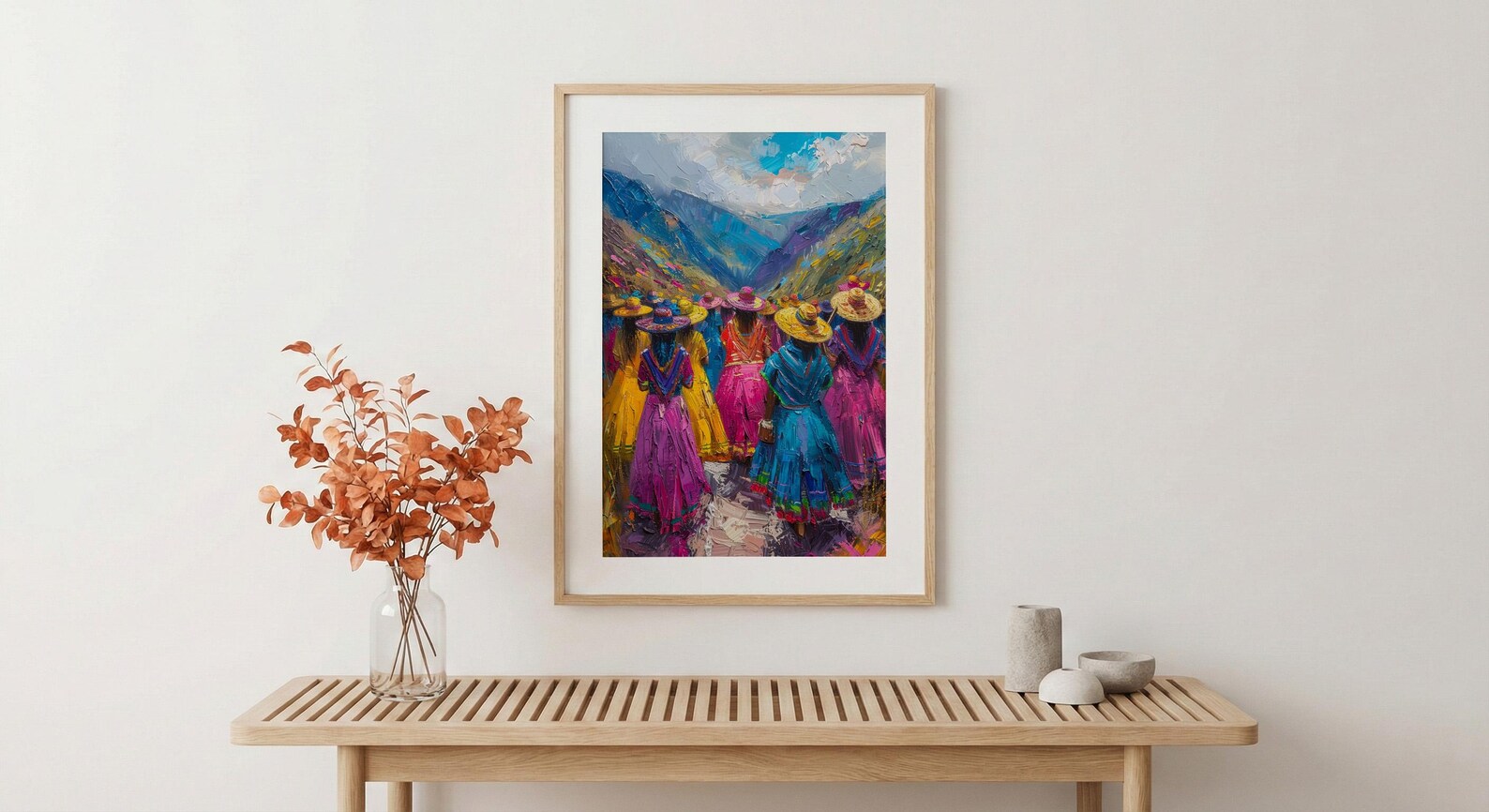 Peru Wedding Poster, Andean Mountain Art - Cultural Heritage — view 4