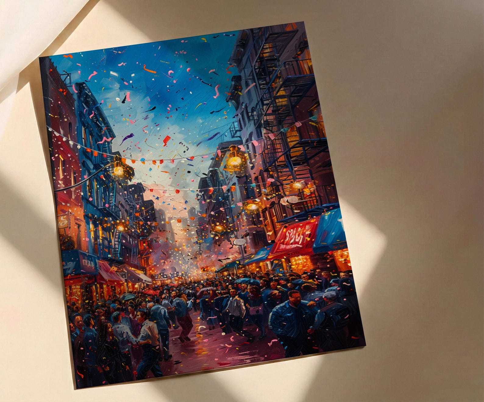 Brooklyn Street Art, Block Party Wedding Print - Urban Decor — view 2
