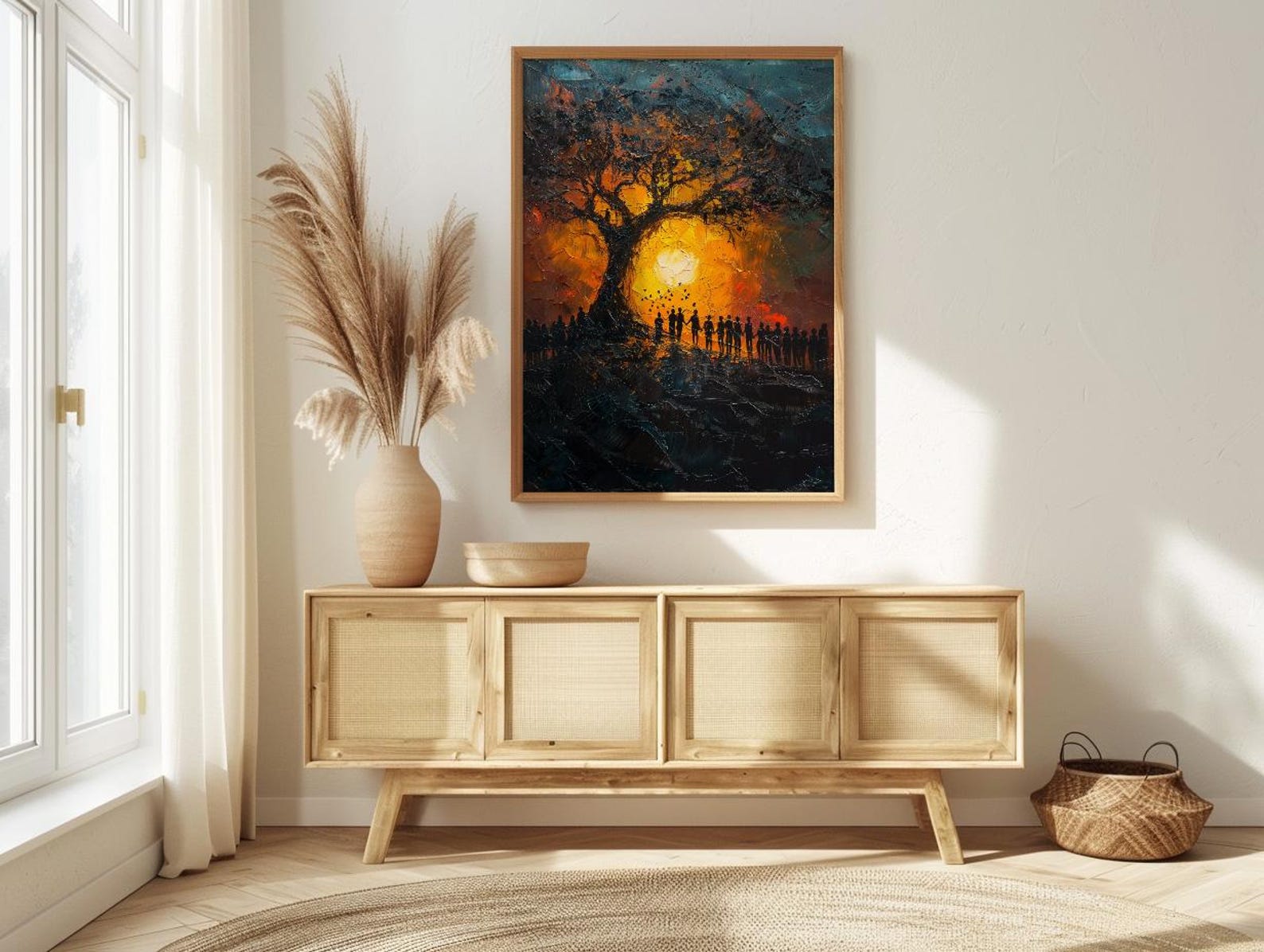 African Ceremony Poster, Ancestral Tree Decor - Spiritual Wall Art — view 4