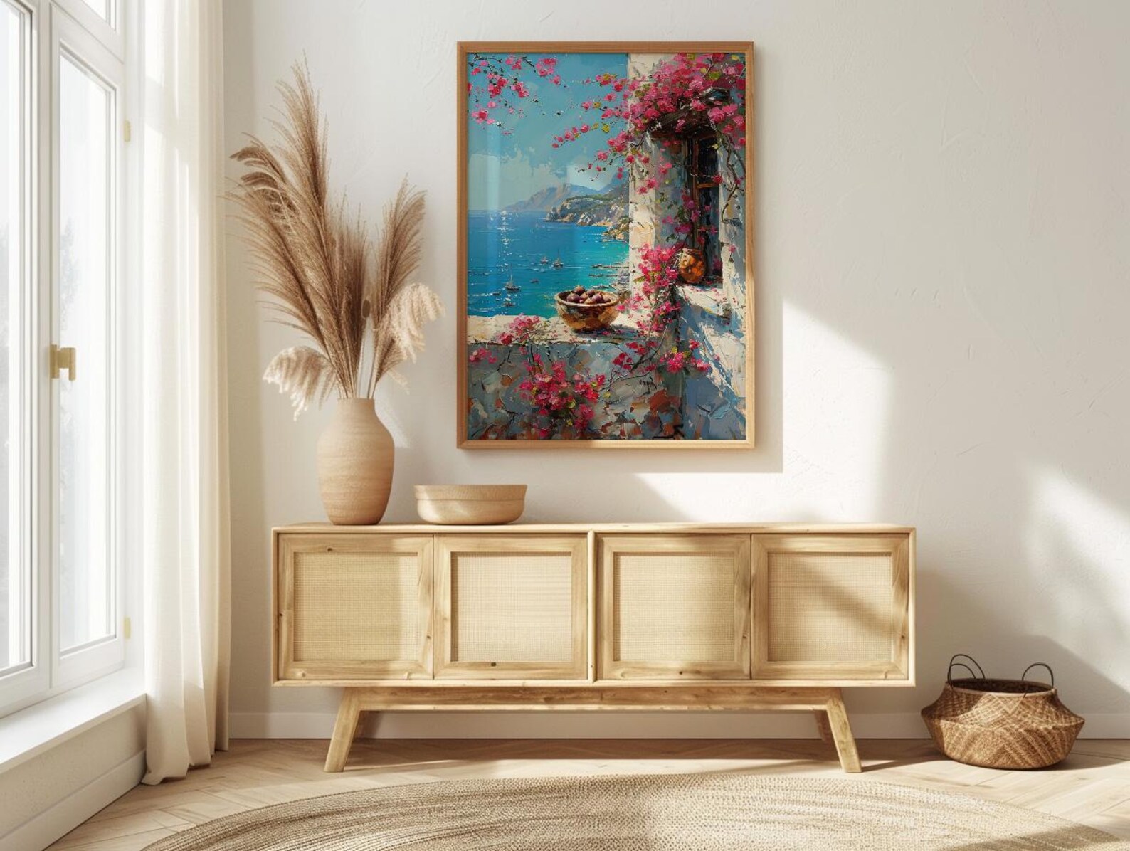 Bodrum Window Art Print, Aegean Sea Decor - White House Fresh Figs — view 4