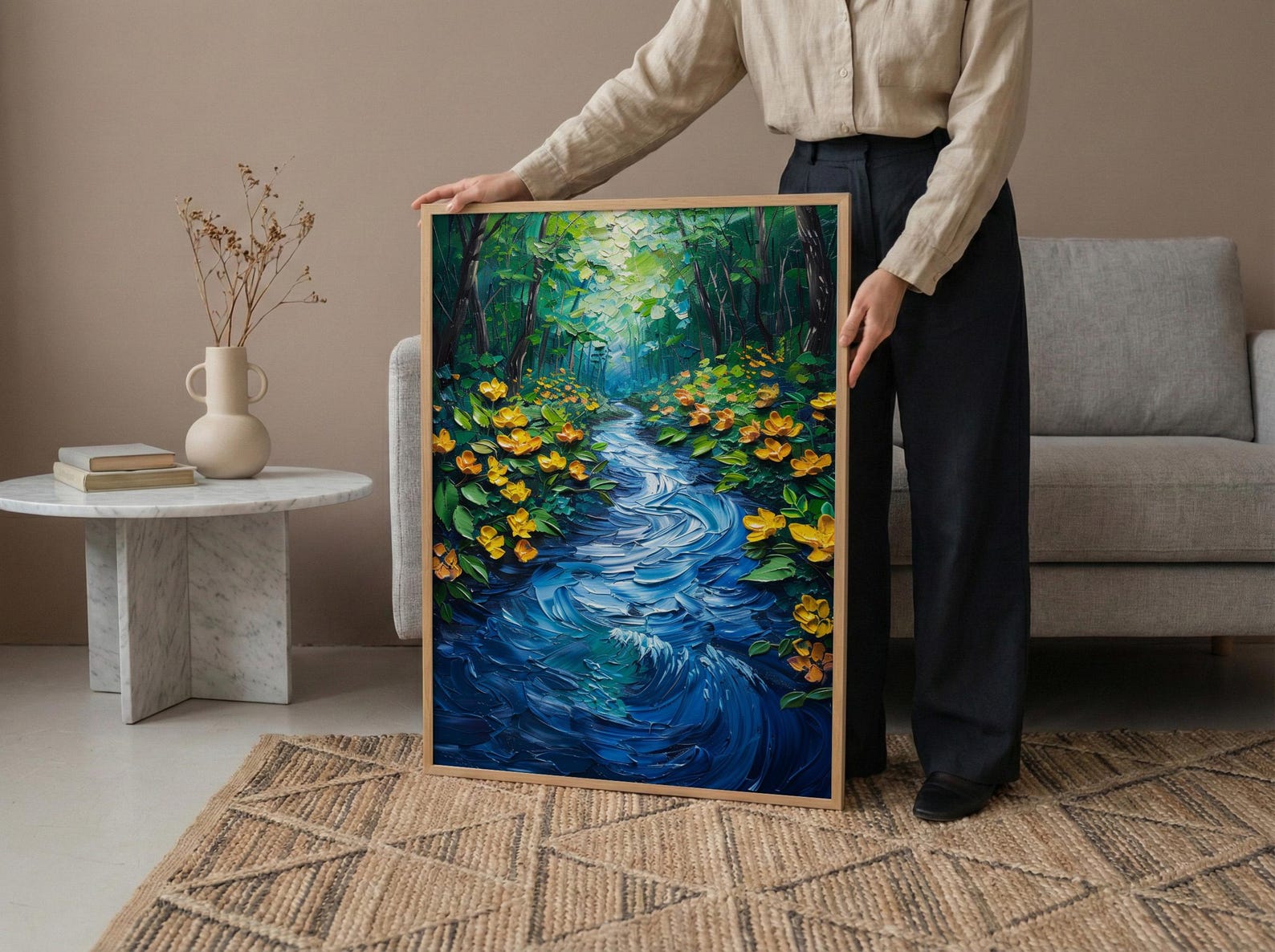 Amazon River Poster, Tropical Rainforest Decor - Brazil Aerial Art — view 6