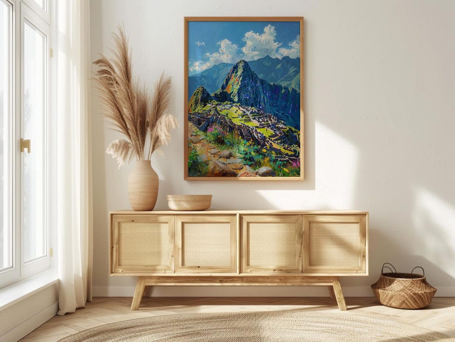 Machu Picchu Art Print, Peru Mountain Decor - Inca Ruins Poster — view 4