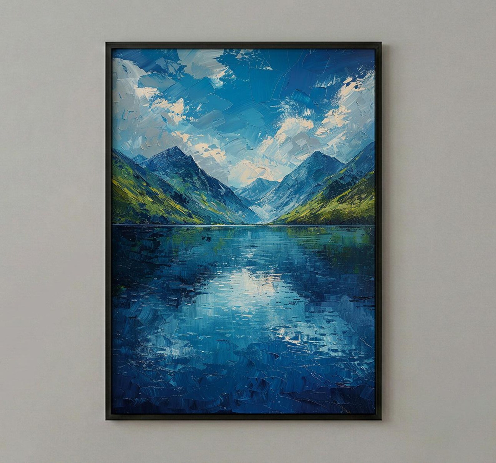 Scottish Highlands, Scotland Nature Decor - Mountain Lake Print — view 3