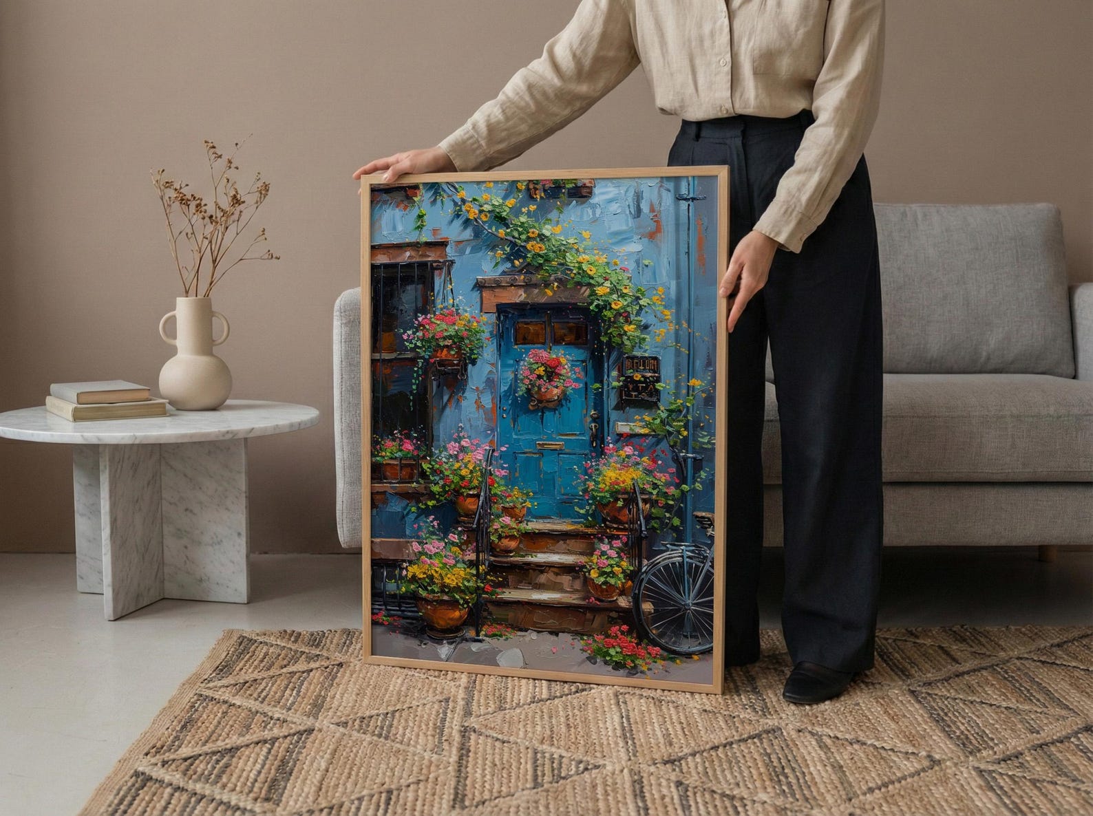 Brooklyn Wall Art, New York City Decor - Spring Stoop Print — view 5
