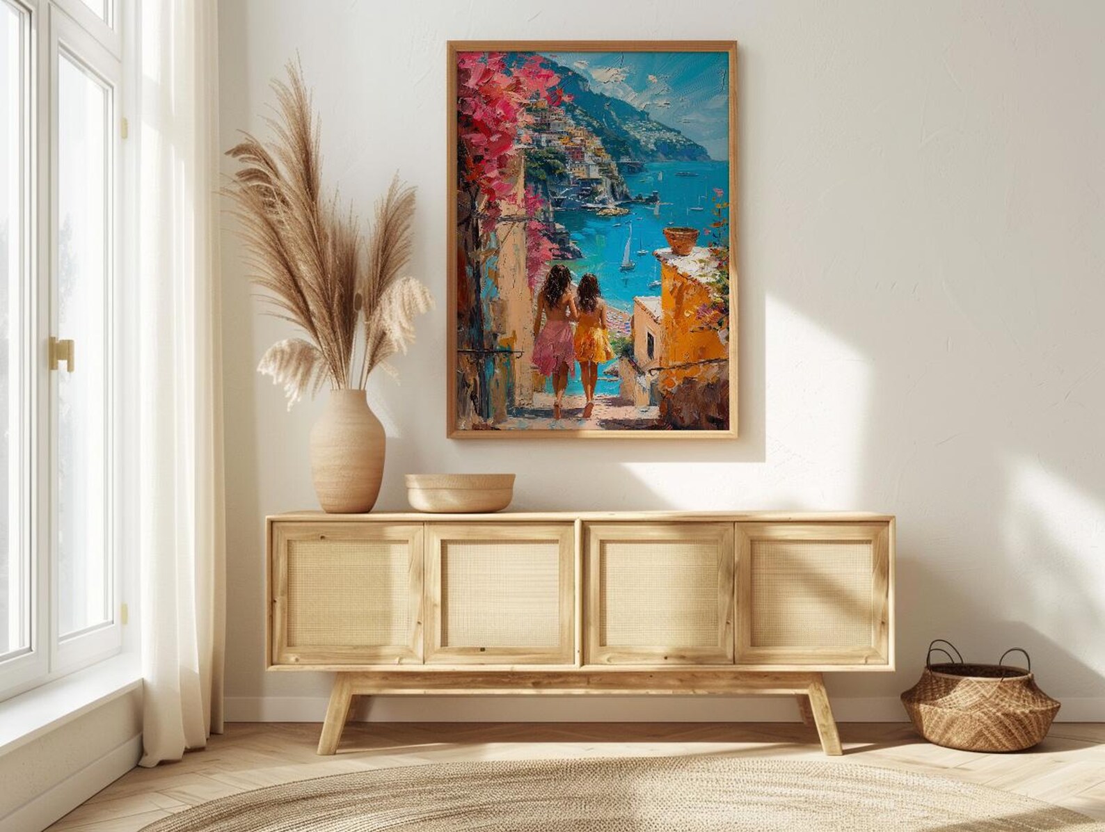 Positano Italy Art Print, Mothers Day Gift From Daughter, Amalfi Coast Poster, Museum Quality Decor, Shipped Wall Art — view 3