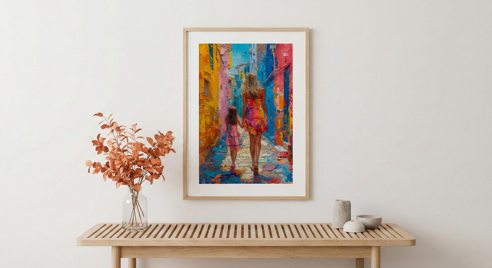 Buenos Aires Print, La Boca Wall Art, Mothers Day Gift From Daughter, Mother Daughter Poster, Shipped Wall Art — view 5