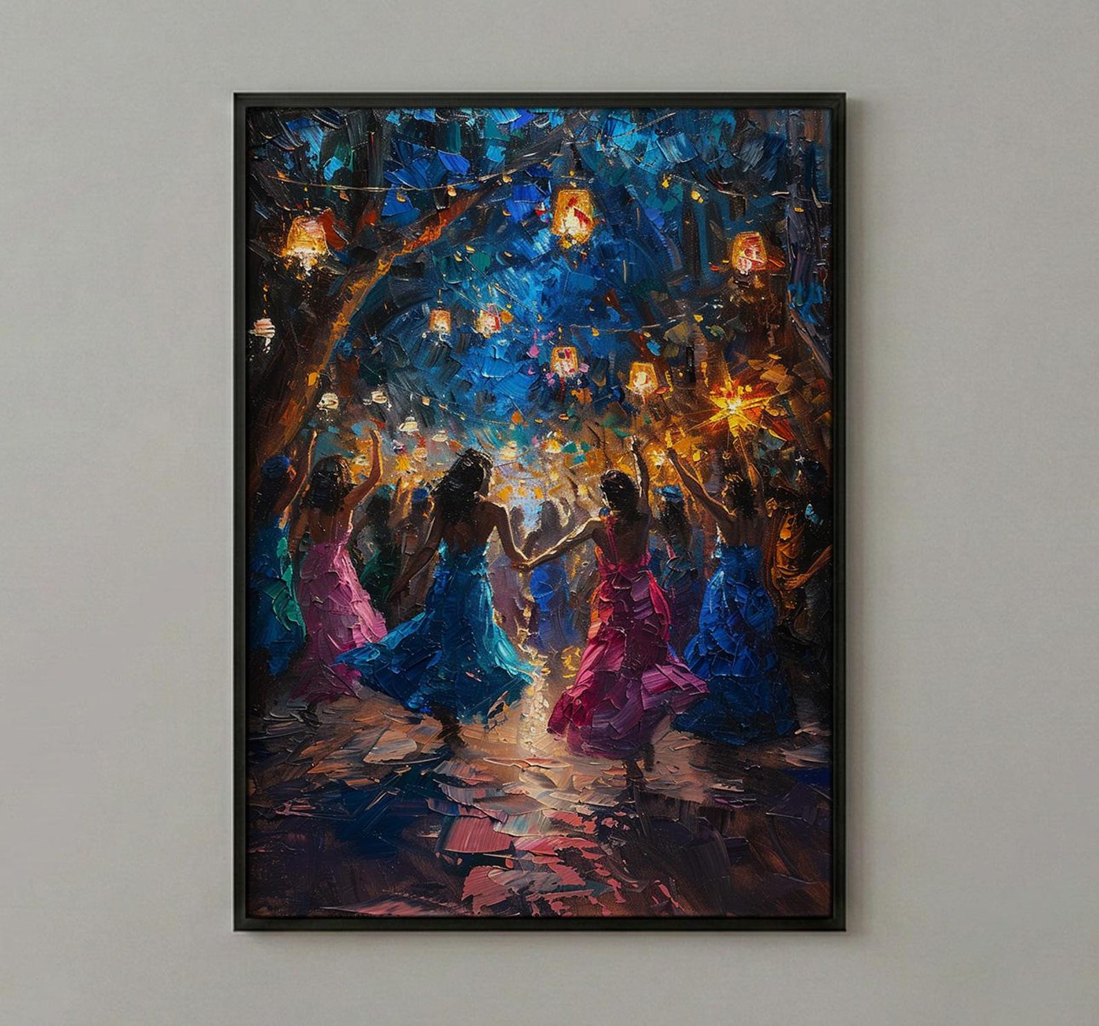 Dabke Festival Art, Levantine Dance Print - Arab Wedding