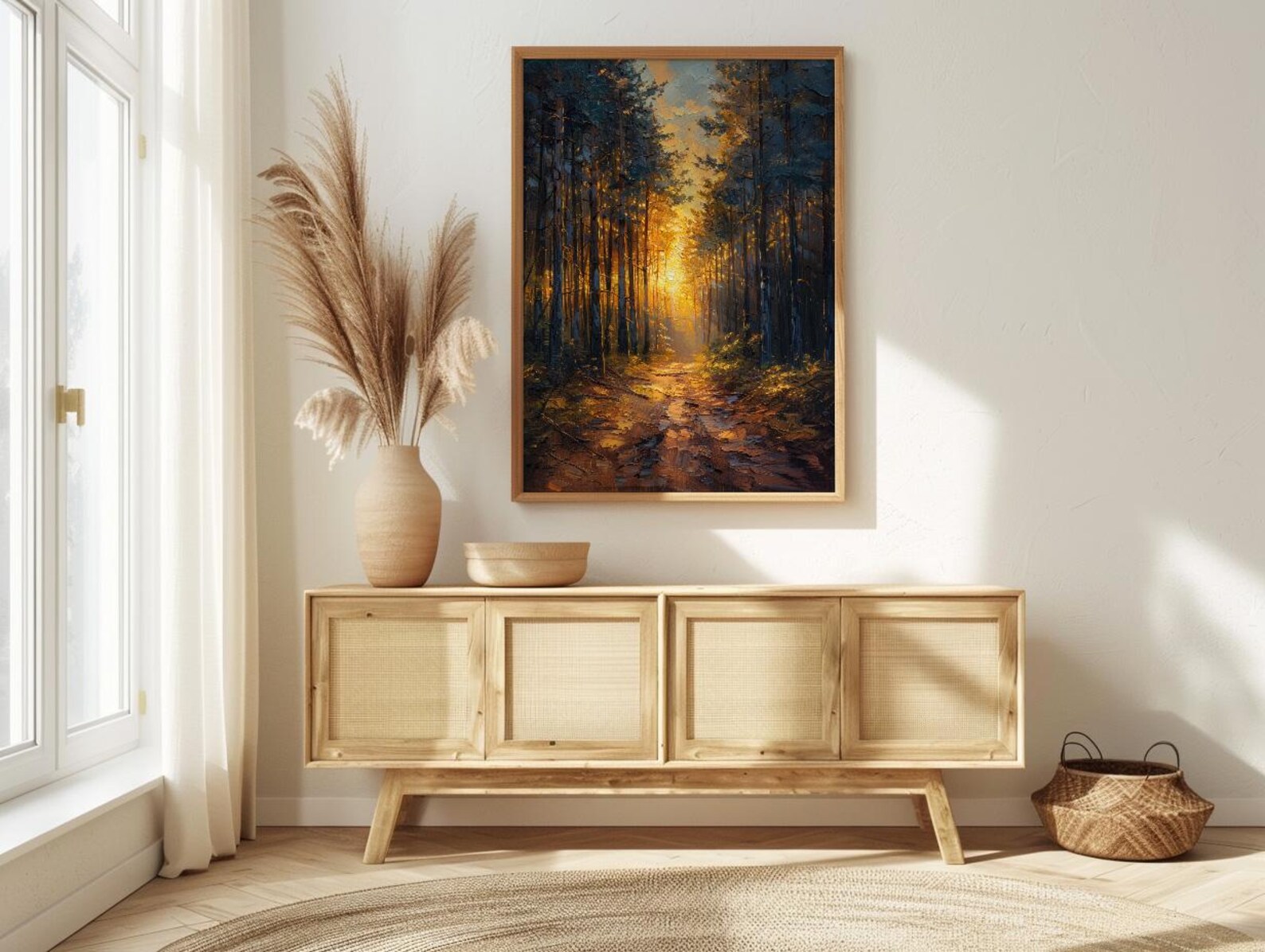 Black Forest Poster, Germany Nature Decor - Pine Tree Sunlight — view 4