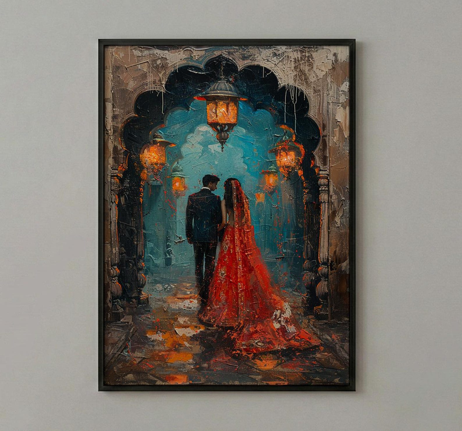 Rajasthan Palace Art, Royal Indian Wedding - Luxury Desi Gift