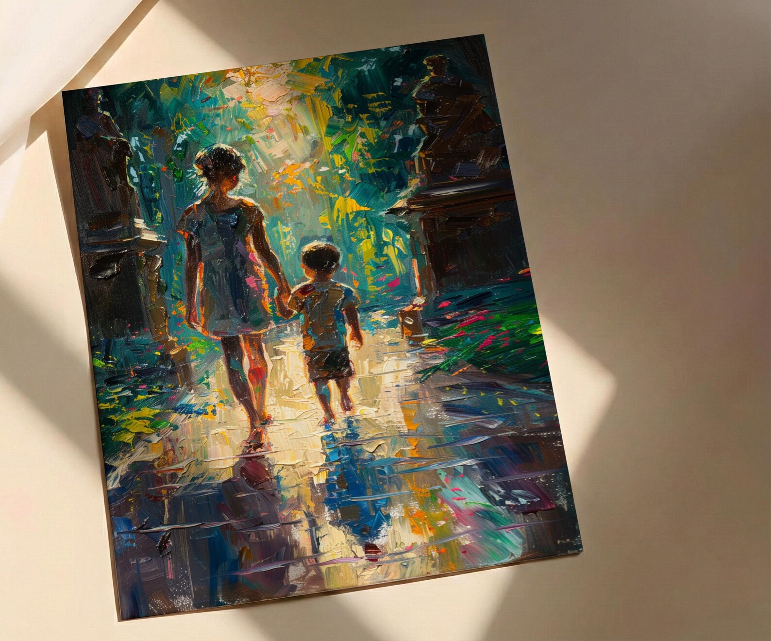 Vienna Palace Wall Art, Mother and Son Poster - Gift for Mom — view 2